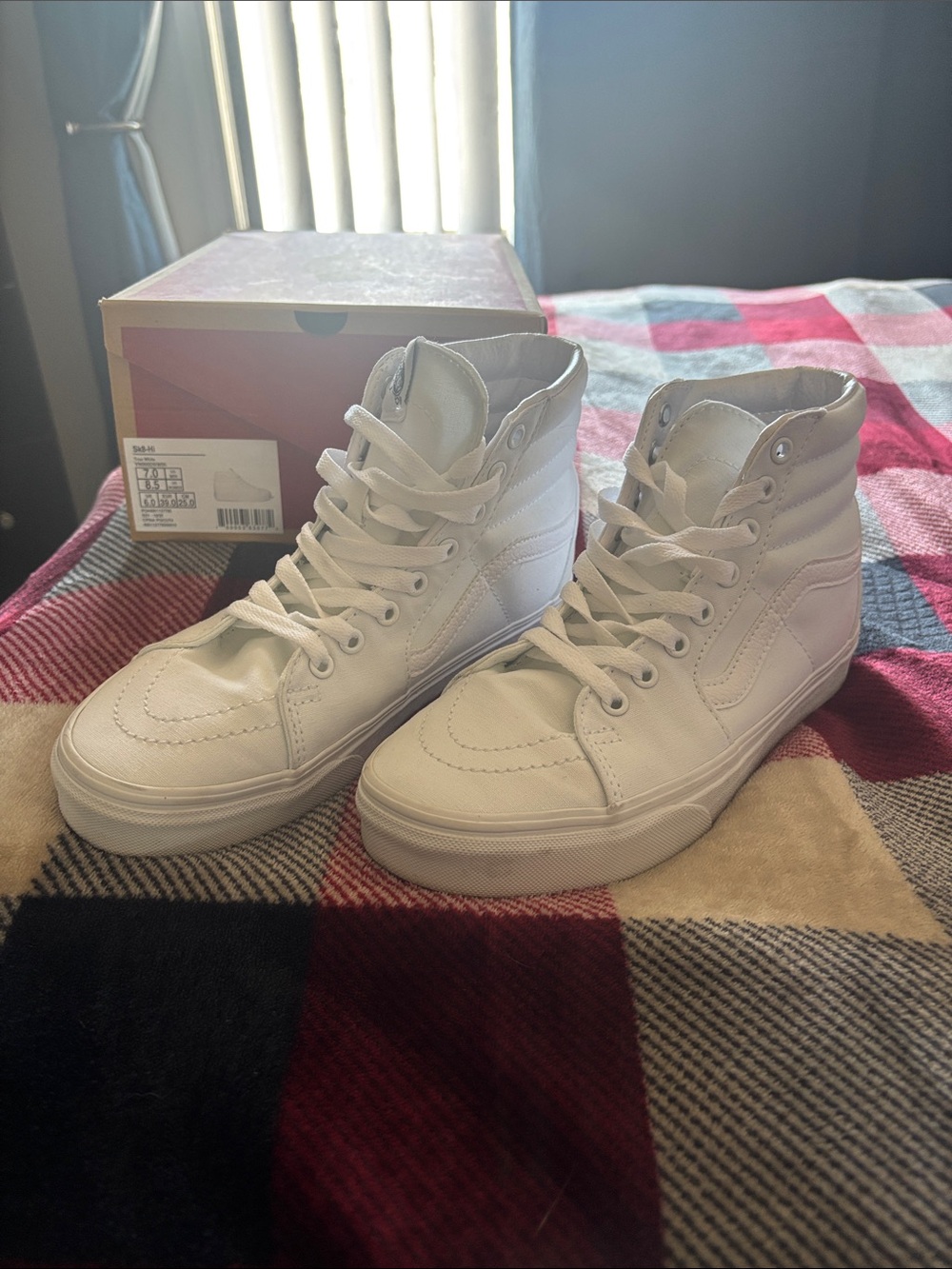 Vans Sk8-Hi True White High-Top Sneakers
